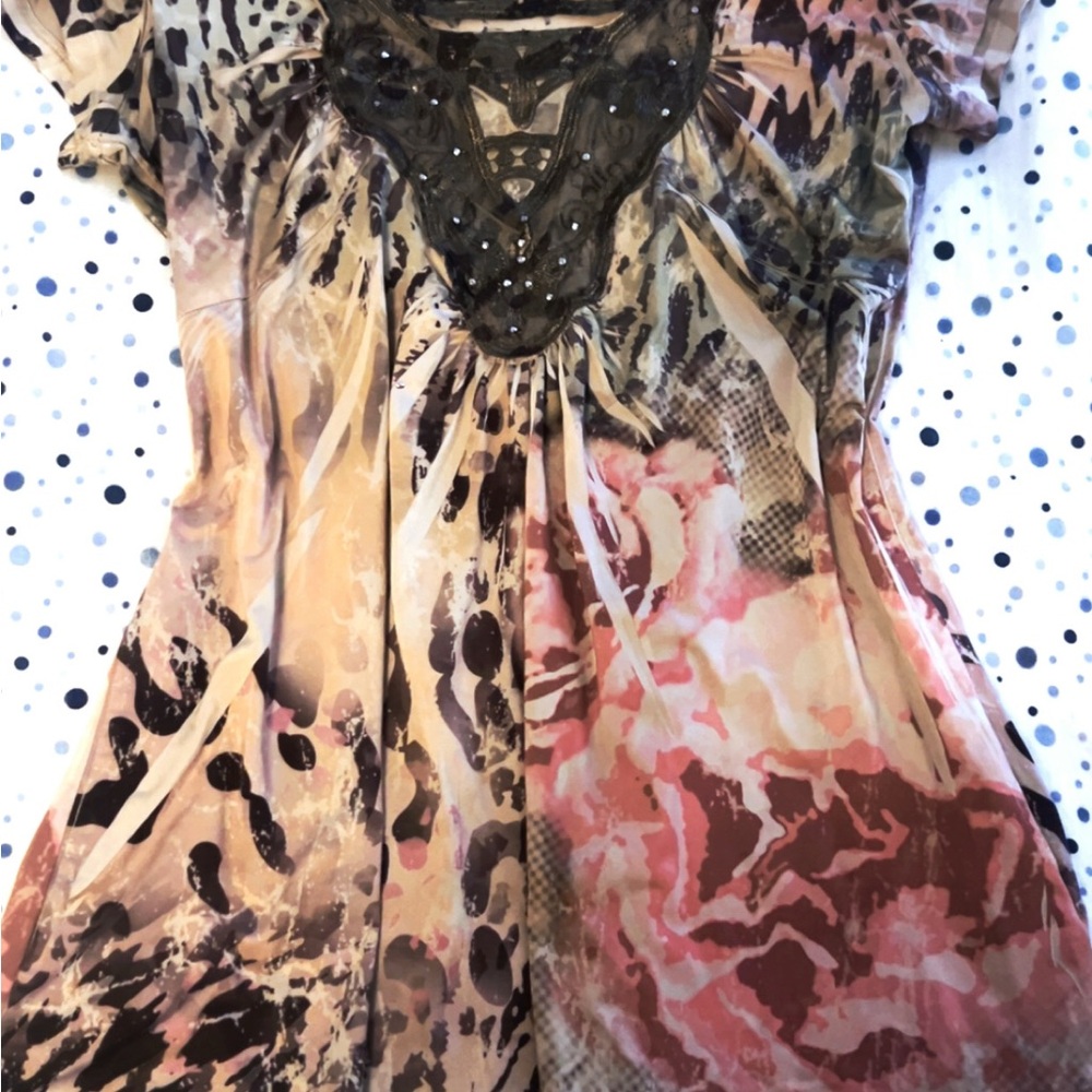 Unity World Wear Pink and Brown Blouse